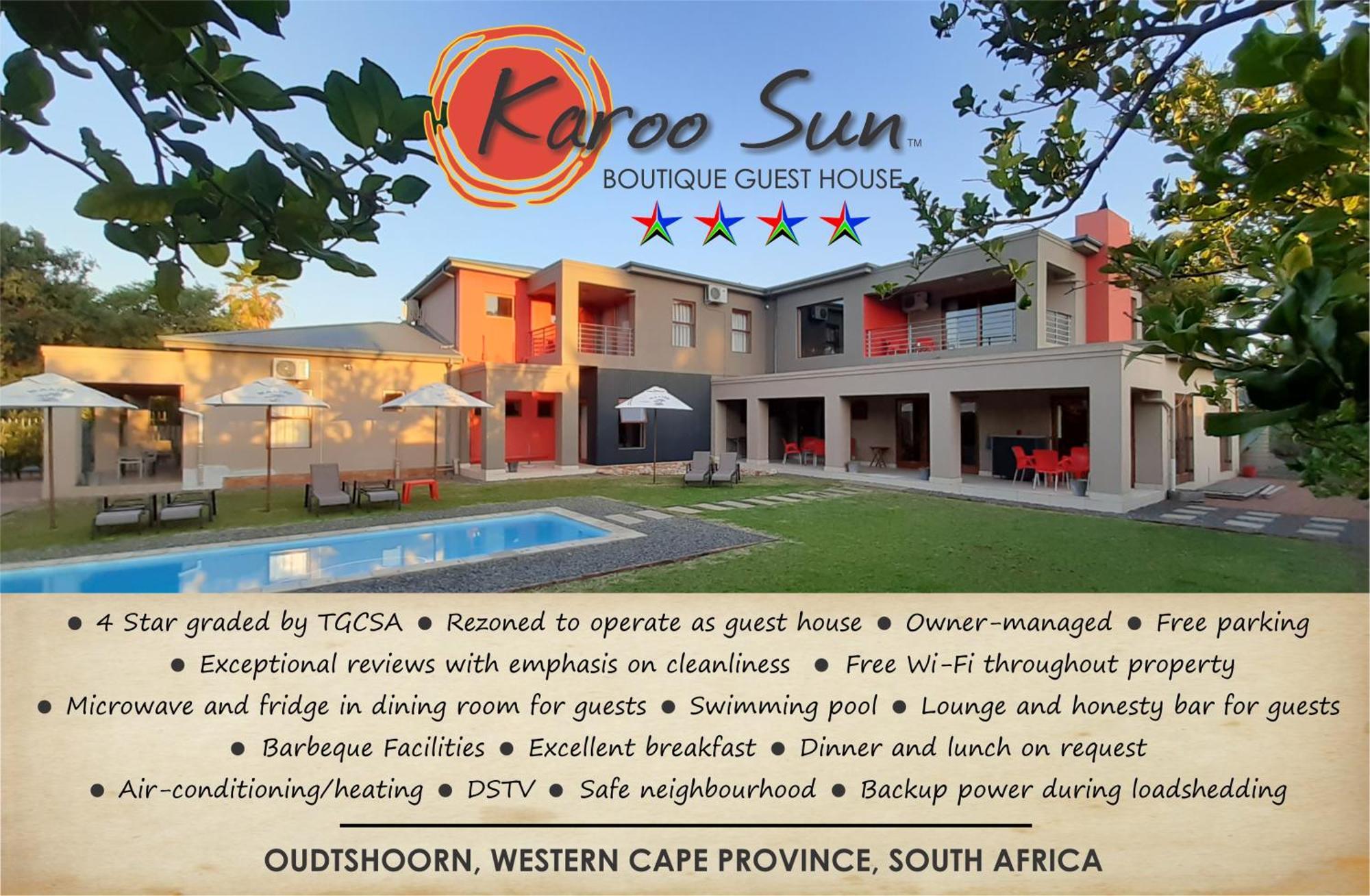 Karoo Sun Boutique Guest House Oudtshoorn Ngoại thất bức ảnh